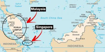 싱가포르 세계 지도