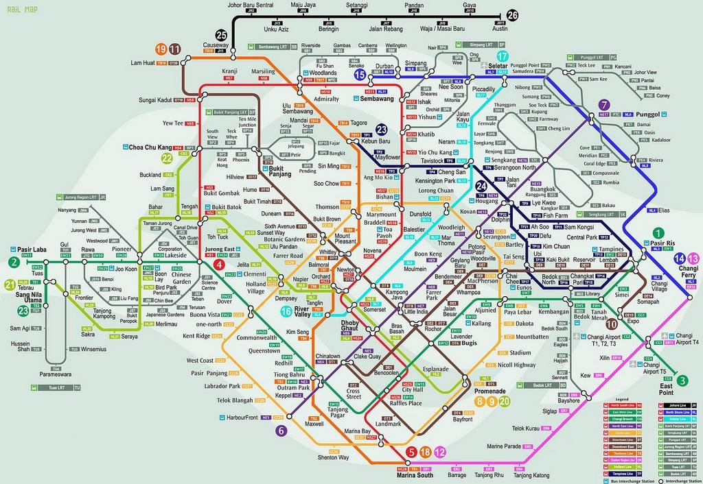 lrt 지도 싱가포르