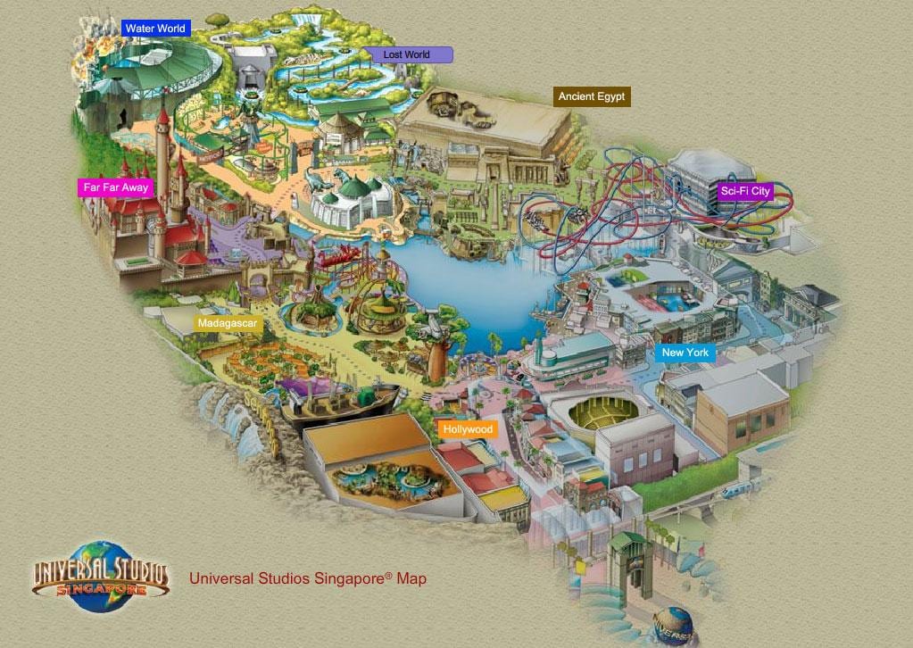 resorts world sentosa 지도