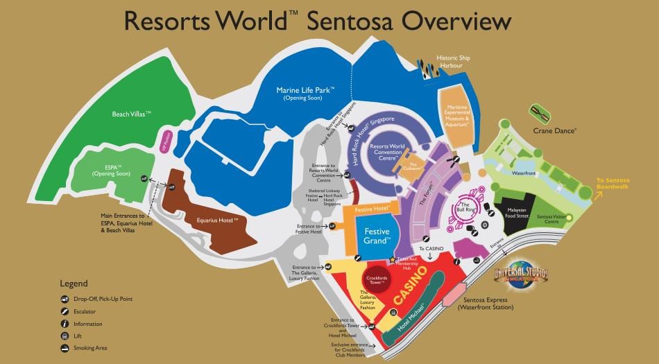 Resorts World Sentosa 지도