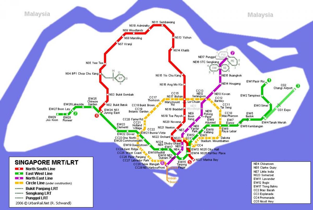 metro 지도 싱가포르