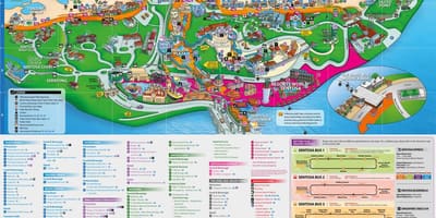 Sentosa 지도 관광 명소