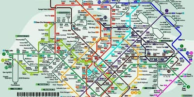 싱가포르 mrt 지도