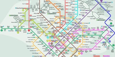 Smrt 싱가포르 지도
