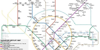 싱가포르 smrt 지도
