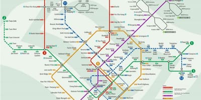 Smrt 지도 싱가포르
